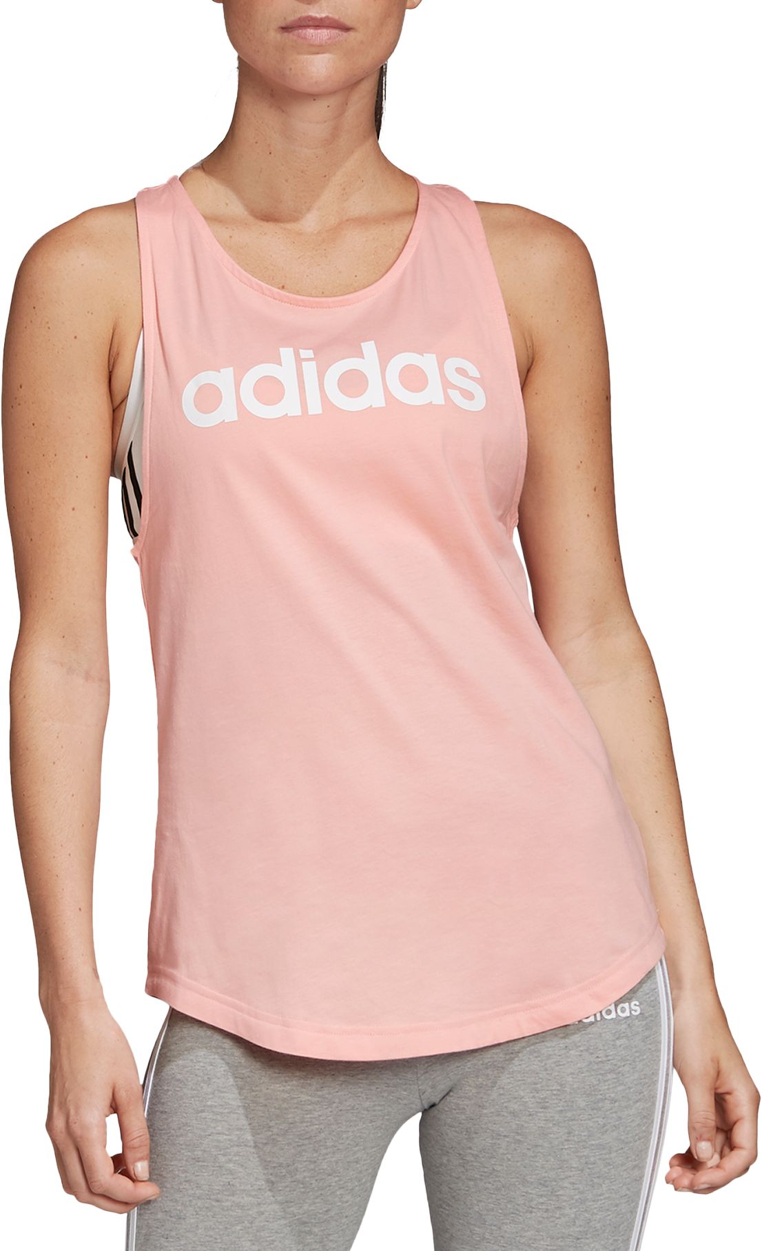 adidas women's essentials linear loose tank top