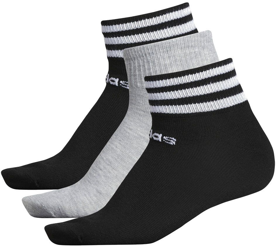 3-Stripe Low Cut Socks - 3 Pack 