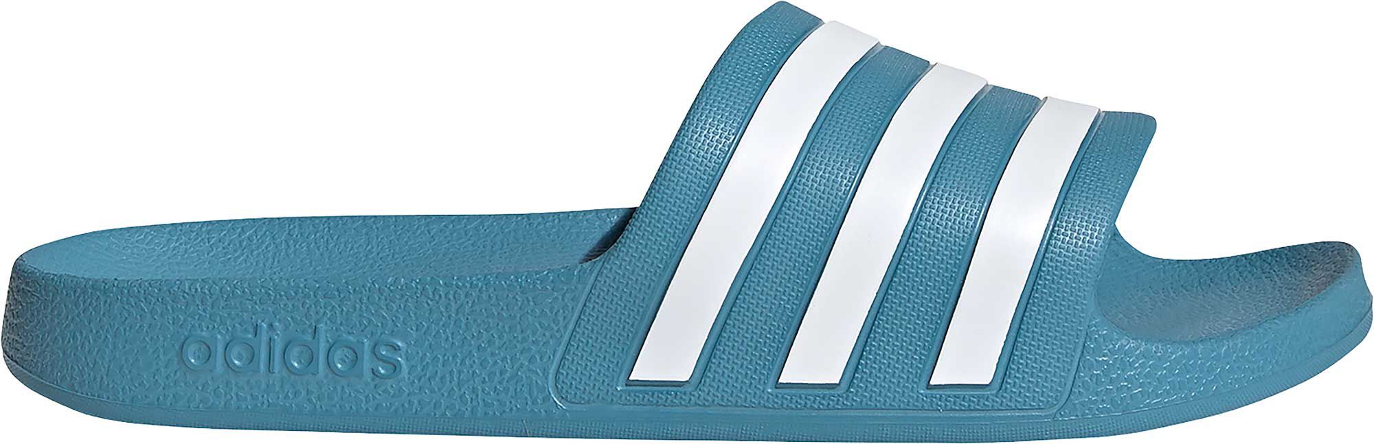 adidas adilette aqua slides blue