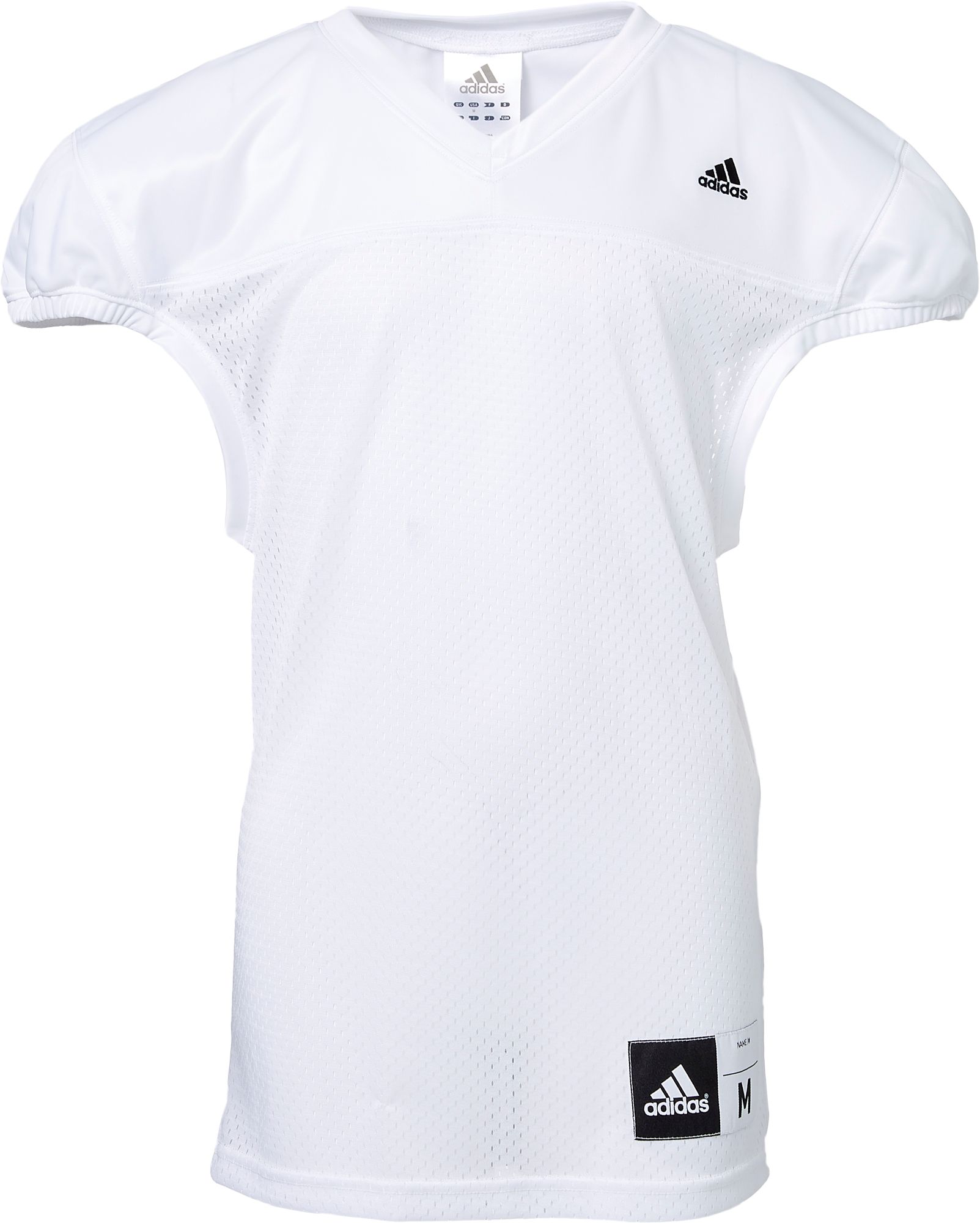 white football practice jersey
