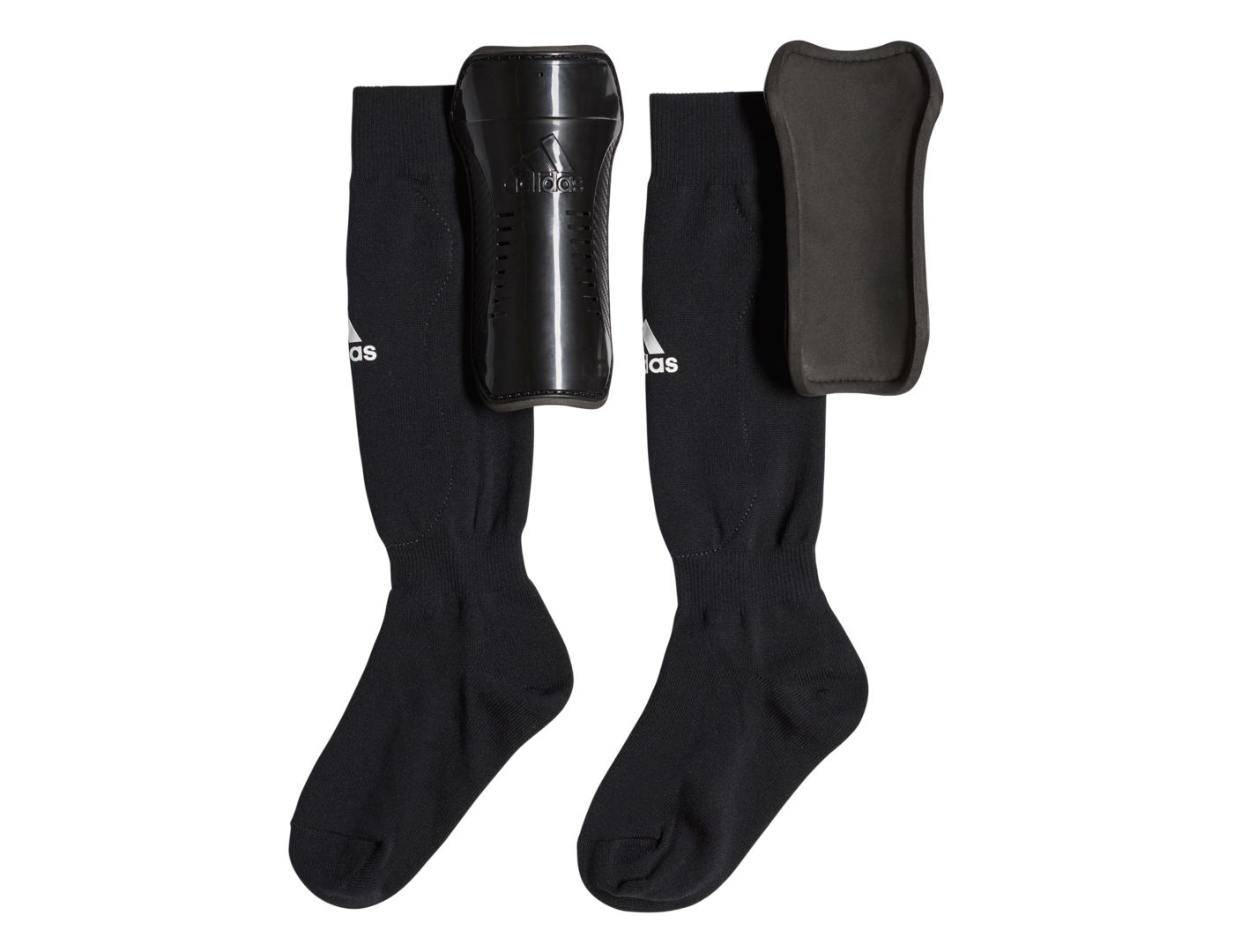 Adidas Youth Sock Guard Black White