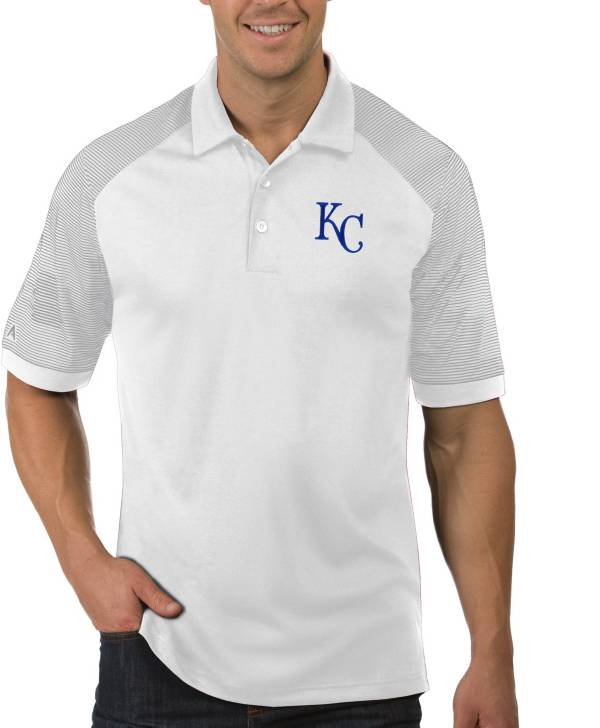 Antigua Men's Kansas City Royals Engage White Polo