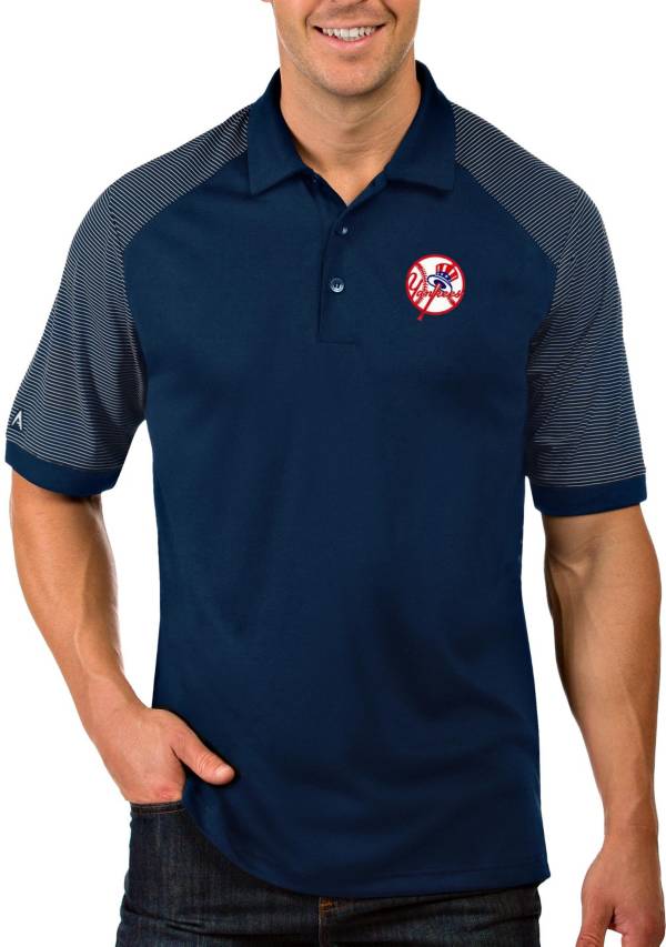 Antigua Men's New York Yankees Engage Navy Polo product image