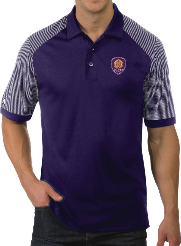 Antigua Men's Orlando City Engage Purple Polo