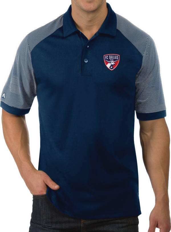 Antigua Men's FC Dallas Engage Navy Polo