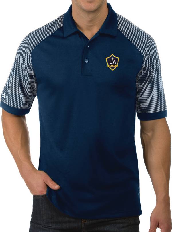 Antigua Men's Los Angeles Galaxy Engage Navy Polo