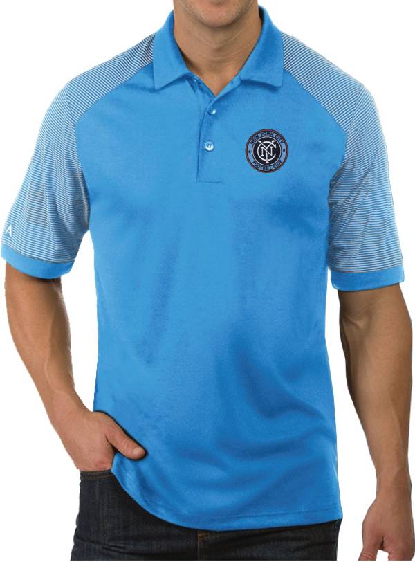 Antigua Men's New York City FC Engage Blue Polo