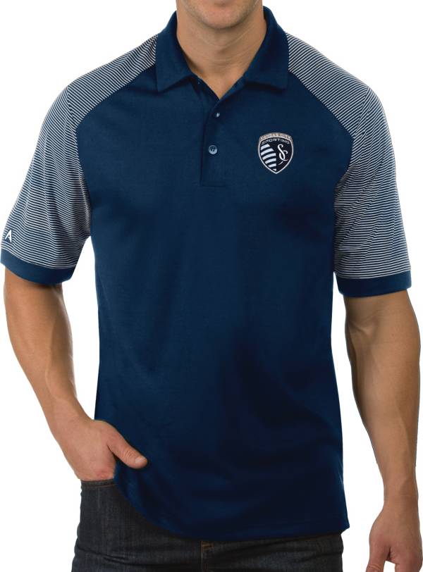 Antigua Men's Sporting Kansas City Engage Red Polo