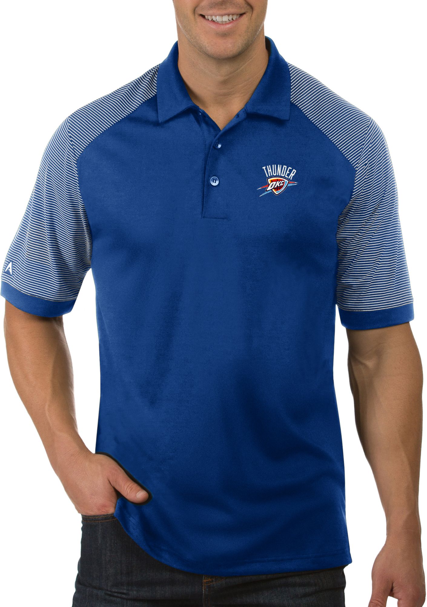 okc thunder mens polo shirt