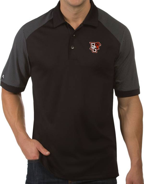 Antigua Men's Bowling Green Falcons Engage Performance Black Polo