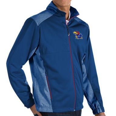 sorry, Antigua Men's Kansas Jayhawks Blue Revolve Full-Zip Jacket is currently out of stock