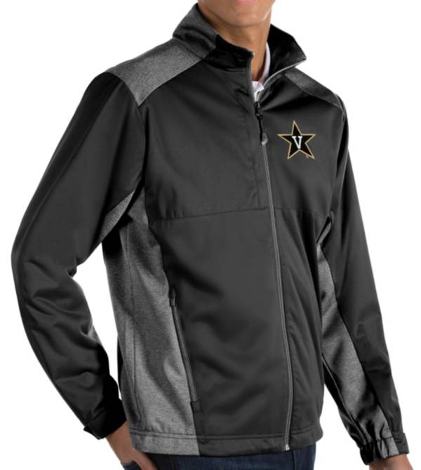 Antigua Men's Vanderbilt Commodores Revolve Full-Zip Black Jacket