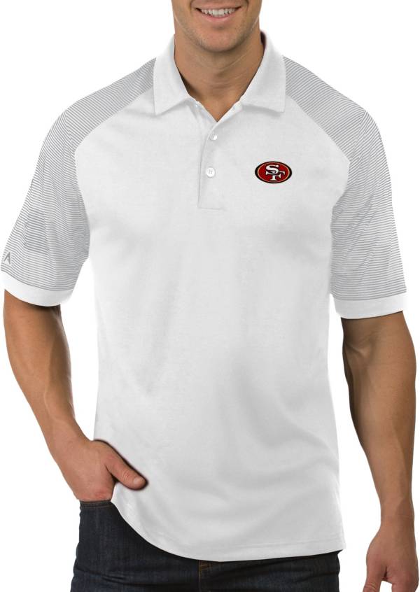 Antigua Men's San Francisco 49ers Engage White Performance Polo