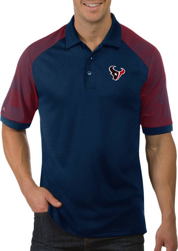 Antigua Men's Houston Texans Engage Navy Performance Polo