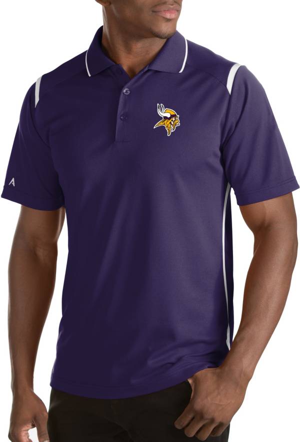 Antigua Women's Minnesota Vikings Merit Purple Xtra-Lite Pique Polo