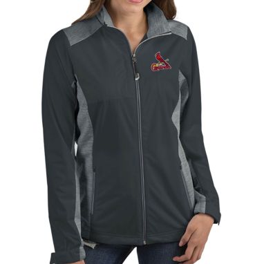 sorry, Antigua Women's St. Louis Cardinals Revolve Grey Full-Zip Jacket is currently out of stock