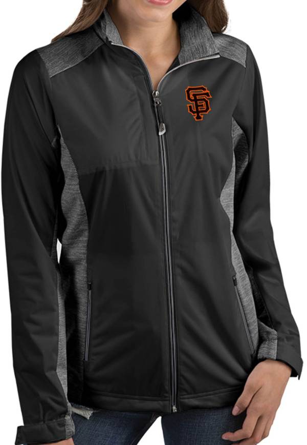 Antigua Women's San Francisco Giants Revolve Black Full-Zip Jacket product image
