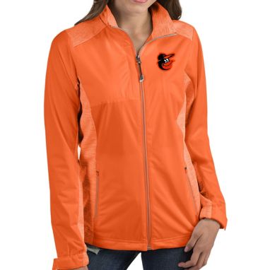 sorry, Antigua Women's Baltimore Orioles Revolve Orange Full-Zip Jacket is currently out of stock