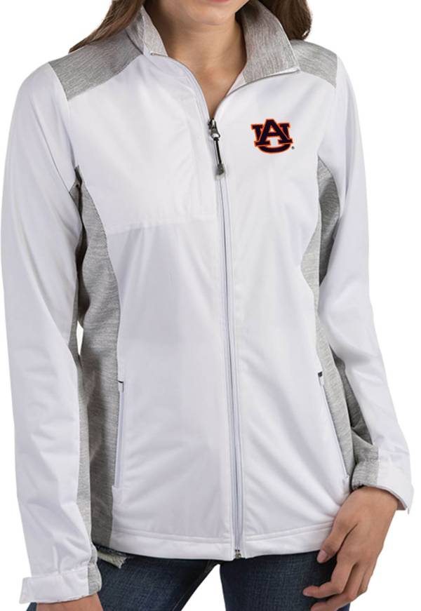 Antigua Women's Auburn Tigers Revolve Full-Zip White Jacket