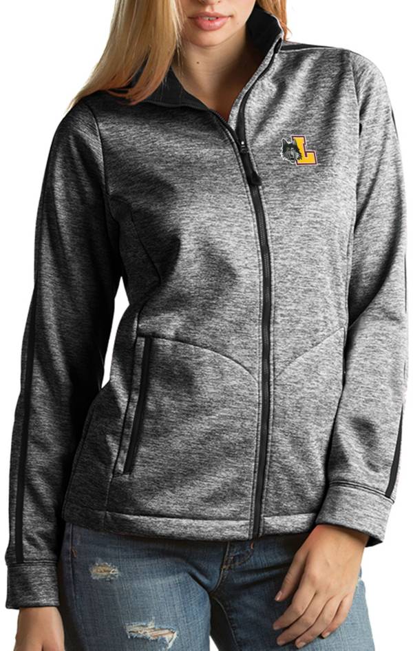 Antigua Women's Loyola Chicago Ramblers Full-Zip Golf Black Jacket