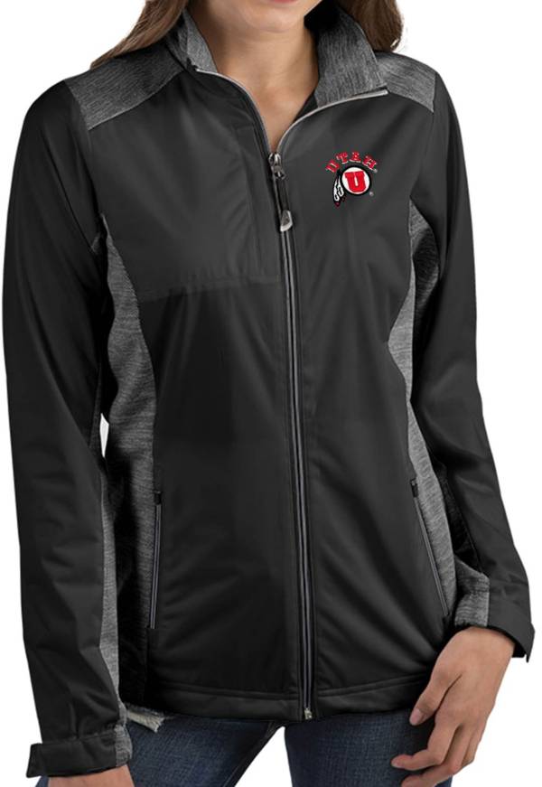 Antigua Women's Utah Utes Revolve Full-Zip Black Jacket product image