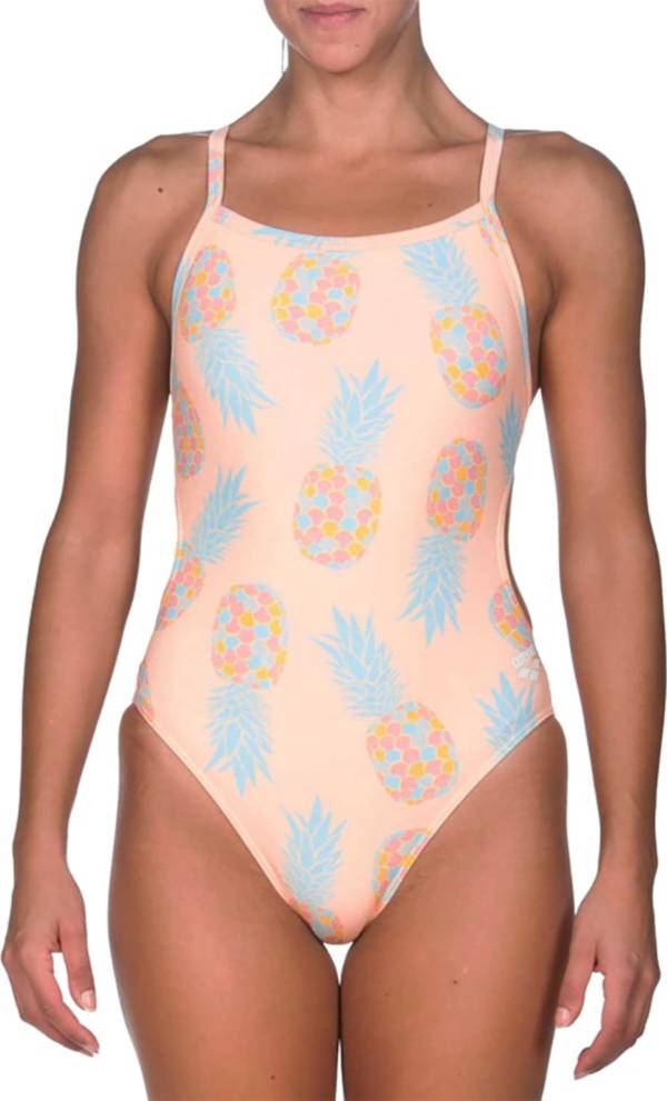 Tropicana Pineapple Full Coverage One-Piece Swimsuits - Mommy