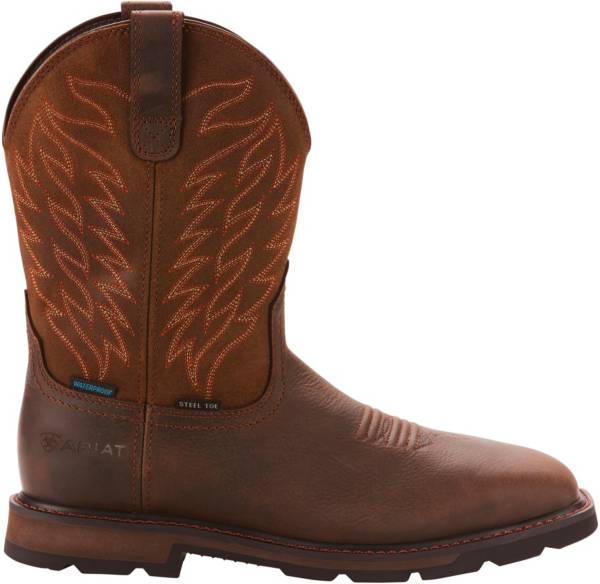 Ariat Men's Groundbreaker Waterproof Steel Toe Western Work Boots ...