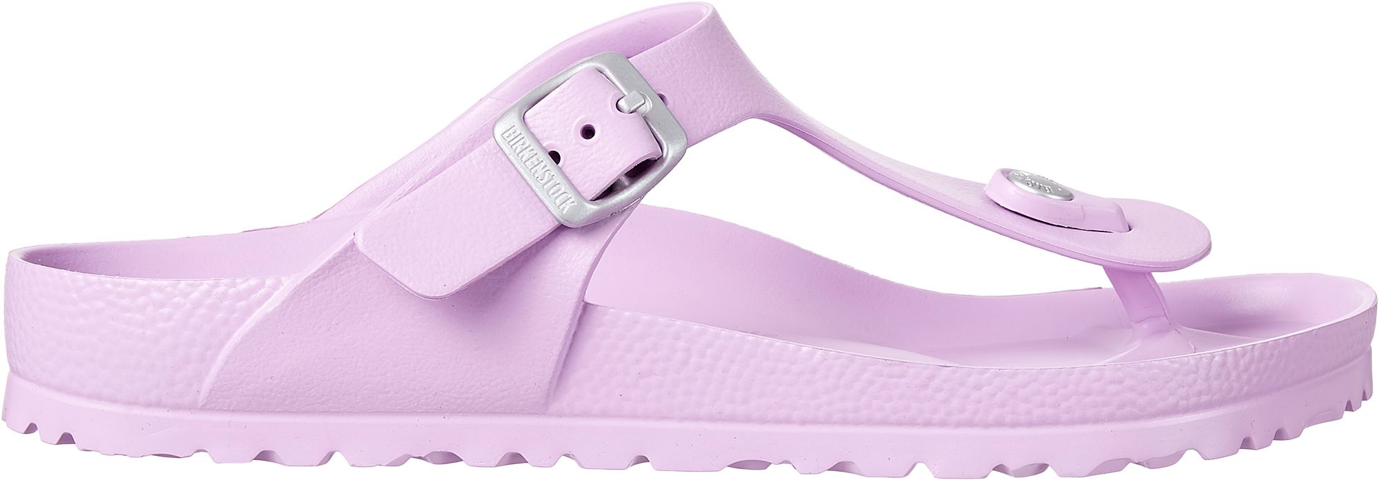 purple plastic birkenstocks