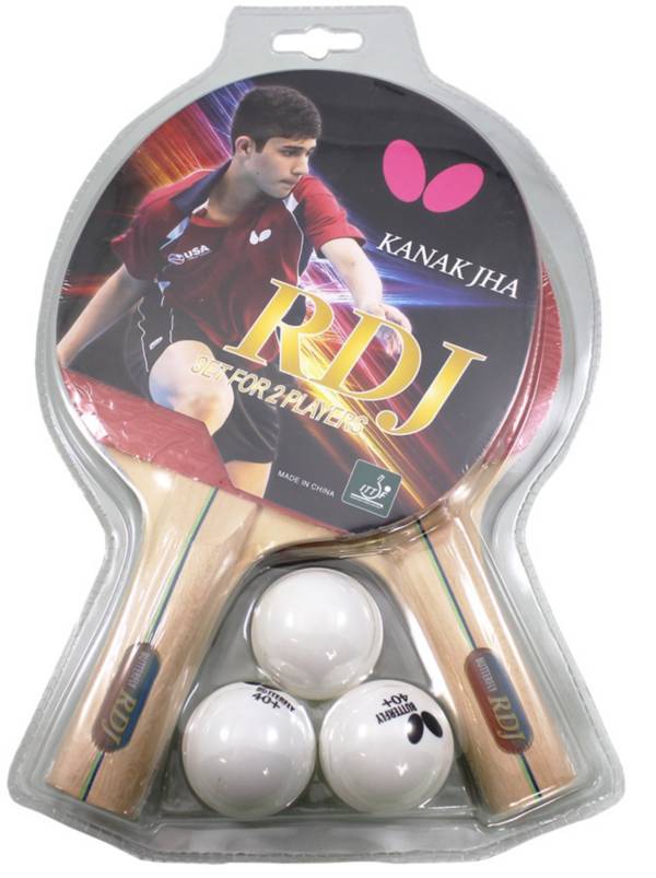 Butterfly RDJ 2-Player Table Tennis Racket Set