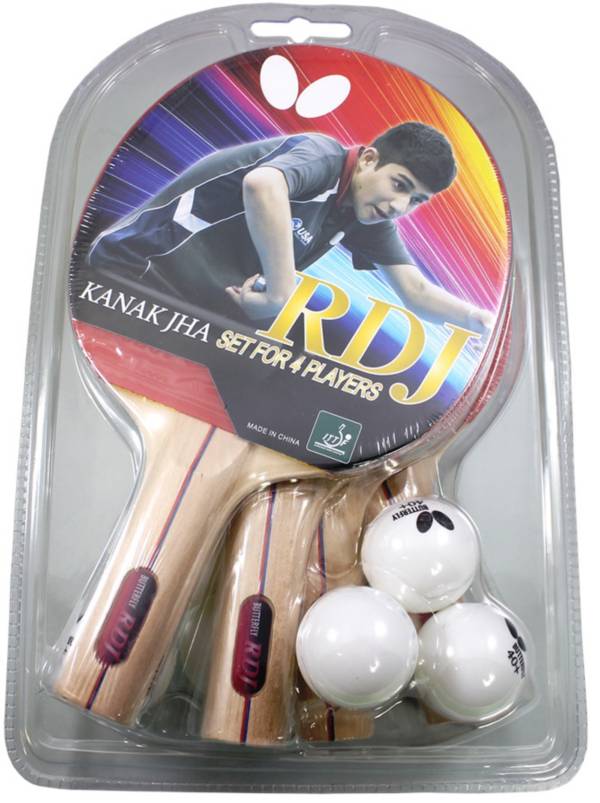 Butterfly RDJ 4-Player Table Tennis Racket Set product image