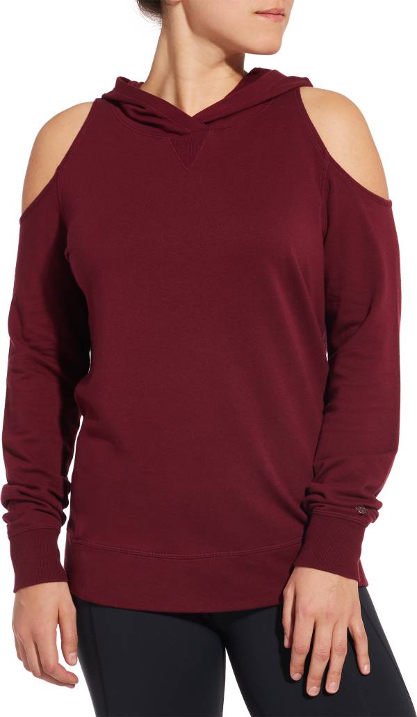 CALIA by Carrie Underwood Women's Effortless Cold Shoulder Hoodie