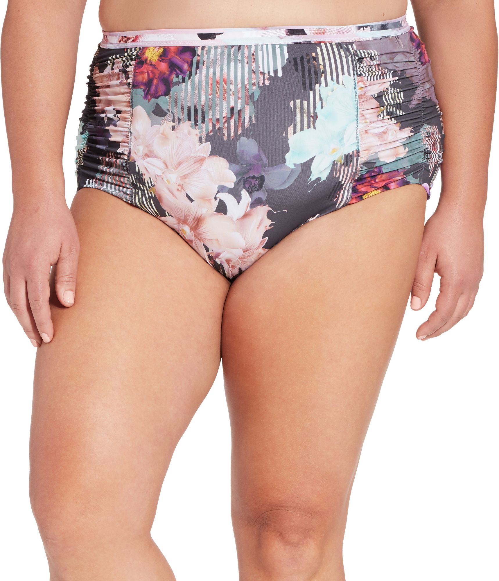 high waisted swim bottoms plus size