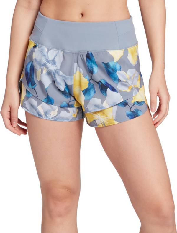 CALIA by Carrie Underwood Women's Anywhere Printed Petal Hem Shorts