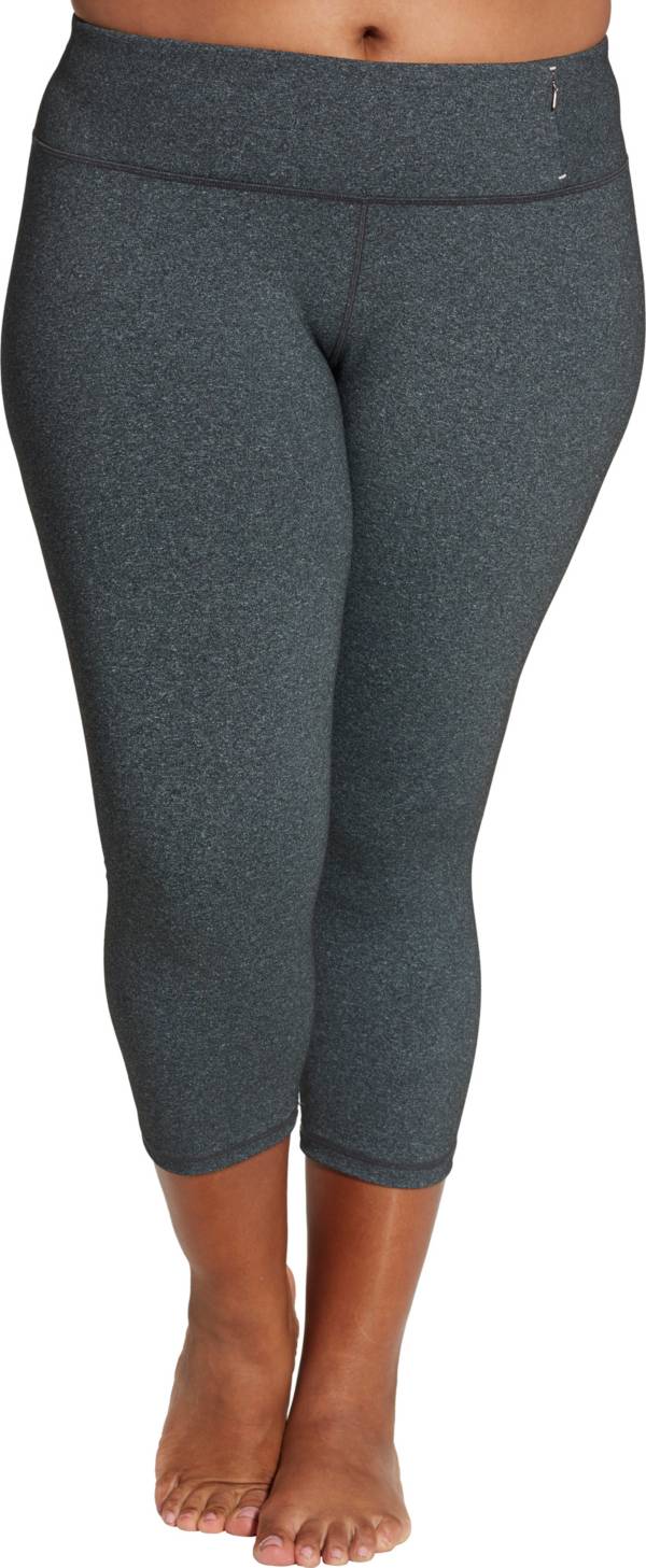 CALIA by Carrie Underwood Women's Plus Size Heather Essential No Seam Capris