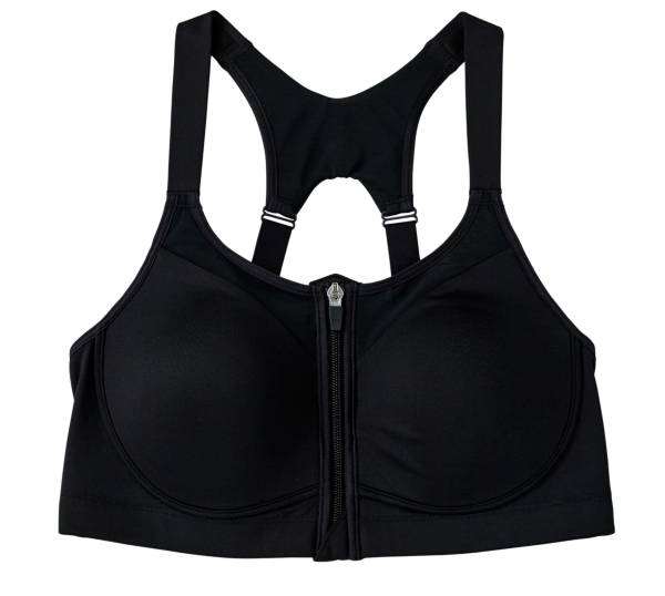 Women Best Padded Sports Zipper Sports Bras for Large Breasts Zip Closure Sports  Bra for Gym