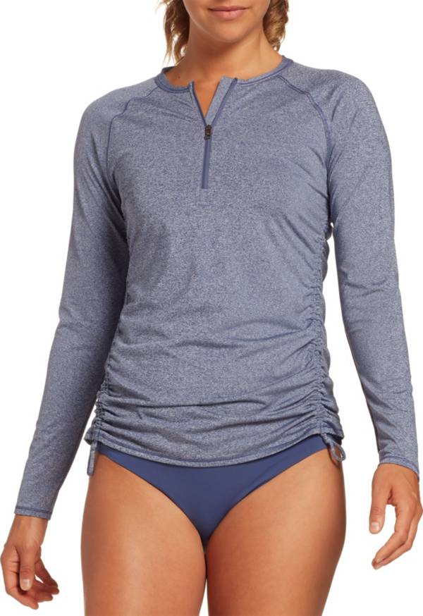 Calia By Carrie Underwood Women S Zip Up Long Sleeve Rash Guard