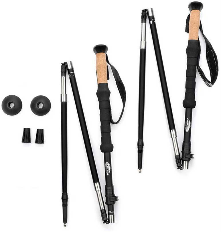 cascade mountain tech aluminum quick lock trekking poles