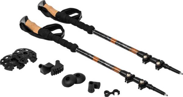 Cascade Mountain Tech Aluminum Adjustable Trekking Poles - Lightweight  Quick Lock Walking Or Hiking Stick - 1 Set (2 Poles)