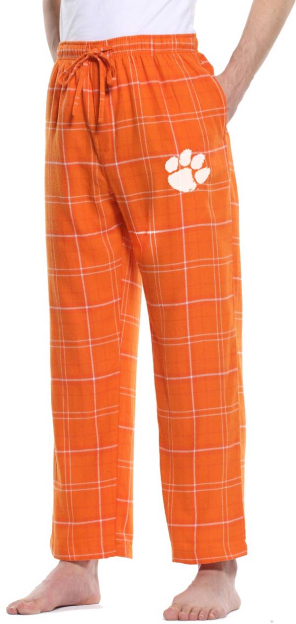 Men's Concepts Sport Orange/White Clemson Tigers Ultimate Flannel Pants Size: Medium