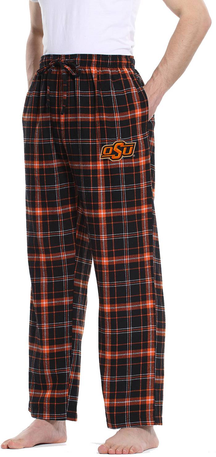 Men's Concepts Sport Black/Orange Oklahoma State Cowboys Ultimate Flannel Pants Size: Medium