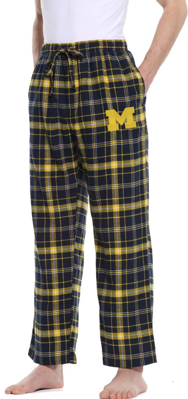 Concepts Sport Men s Michigan Wolverines Blue Maize Ultimate Sleep Pants