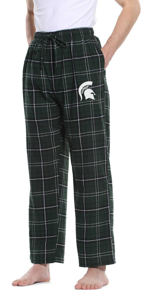 Concepts Sport Men s Michigan State Spartans Green Black Ultimate Sleep Pants