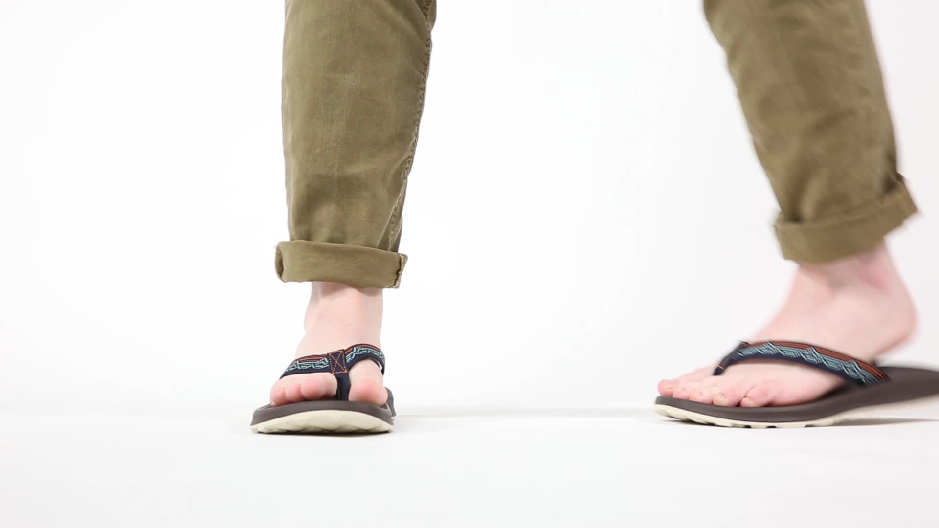 chaco leather flip flops