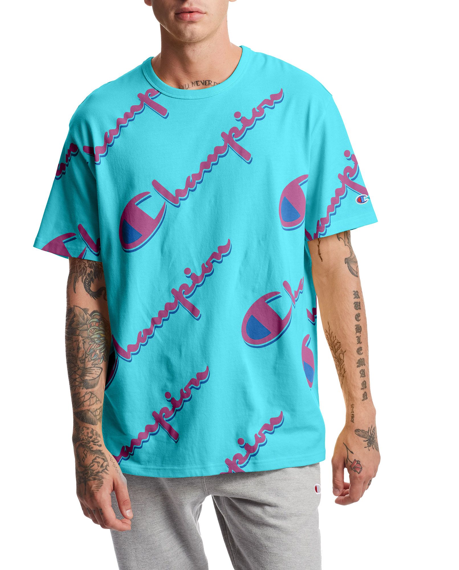 champion shirt all over print