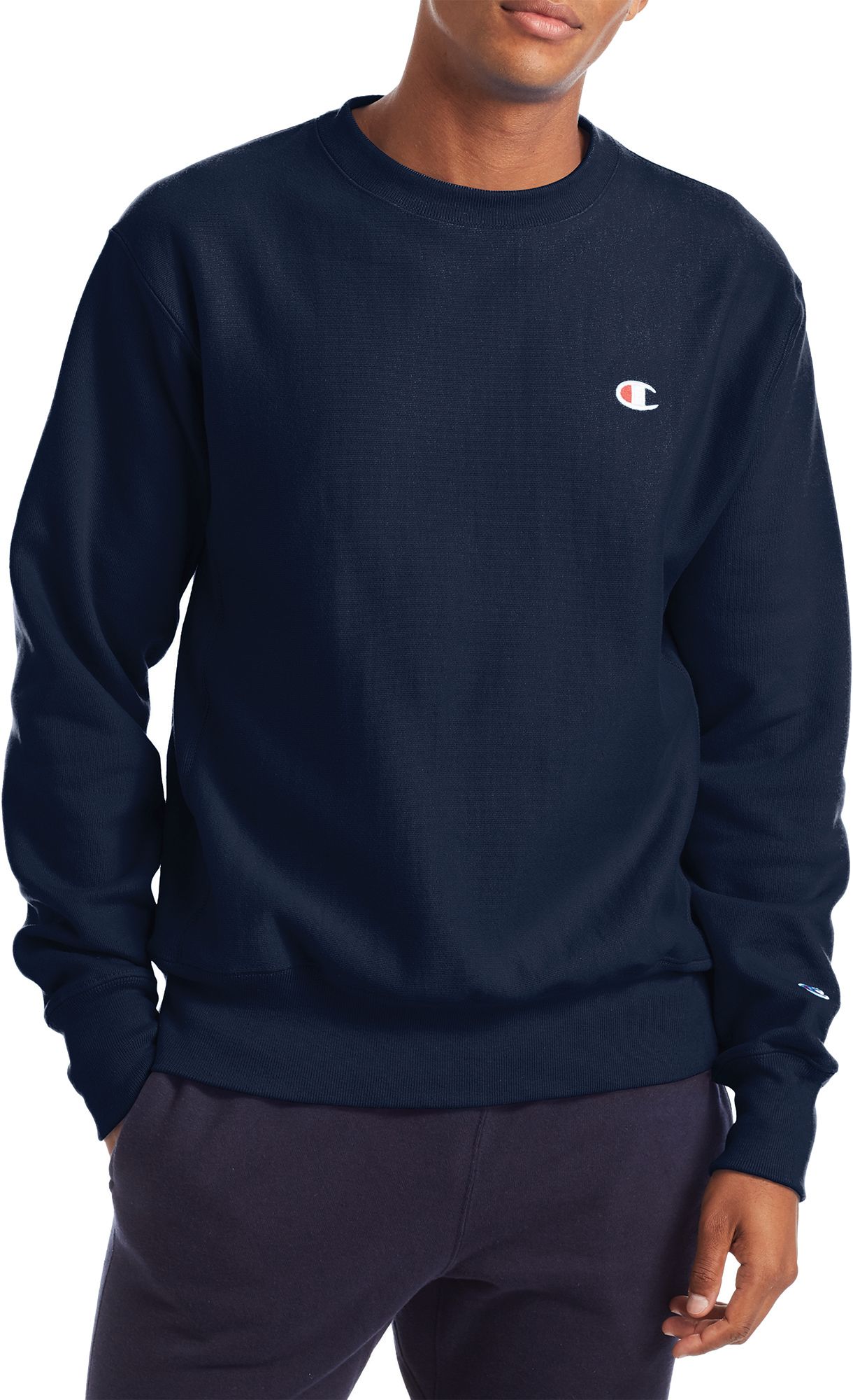 champion men's reverse weave crew