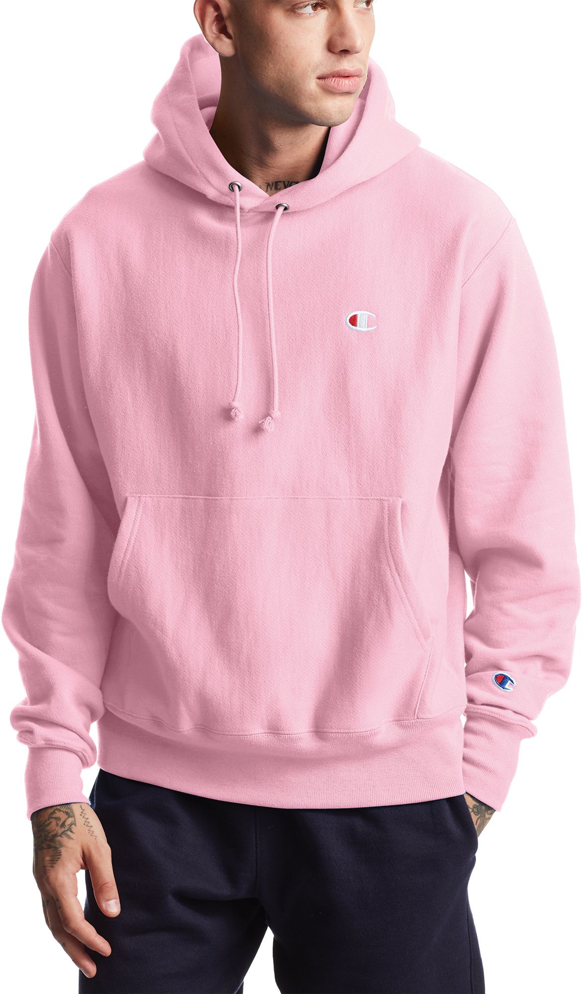 champion jacket mens pink