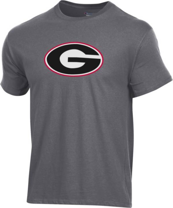 Champion Men's Georgia Bulldogs Grey Ring Spun T-Shirt