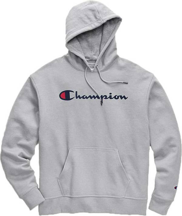 Champion Script Hoodie Grey