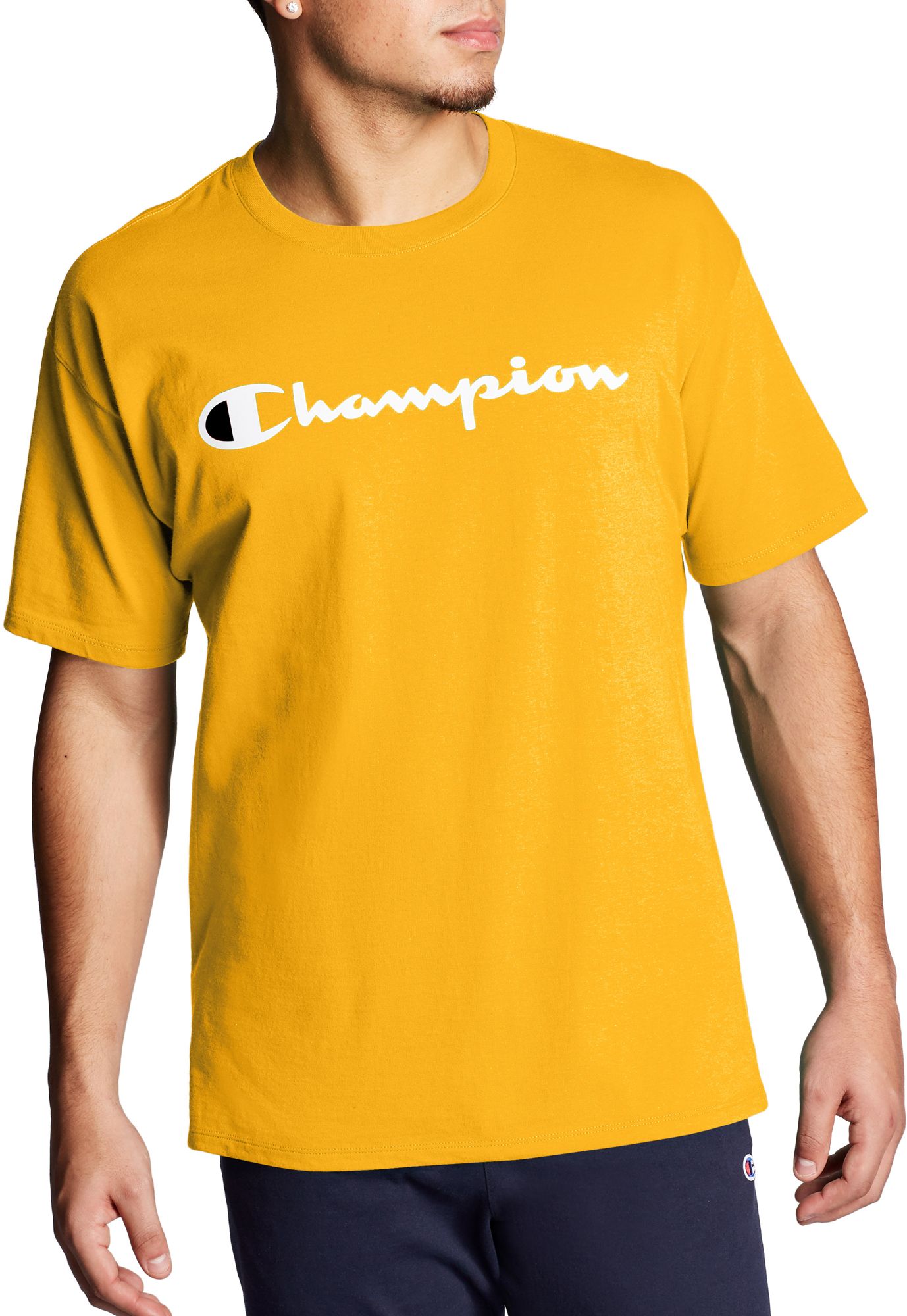 champion tee yellow