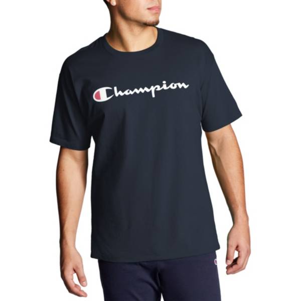 Champion Men's Script Jersey Graphic T-Shirt